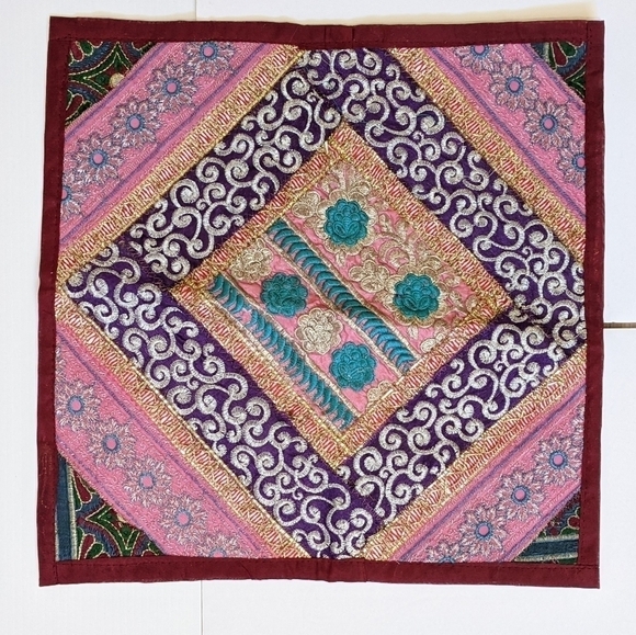 2 Boho Indian patchwork cushion covers - Picture 2 of 11